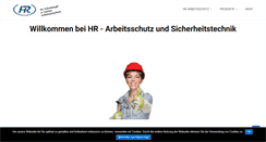 Desktop Screenshot of hr-arbeitsschutz.com