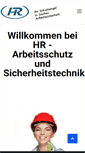 Mobile Screenshot of hr-arbeitsschutz.com