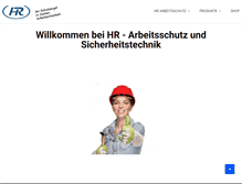 Tablet Screenshot of hr-arbeitsschutz.com